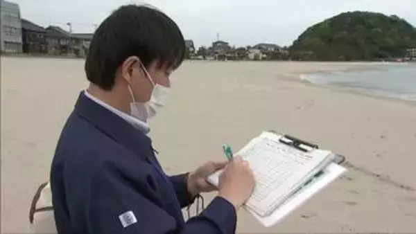 豊岡市の竹野海岸　海水浴シーズンを前に水質調査を実施