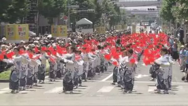 「神戸まつり」市民らによる華やかなパレード　会場内でガスボンベ爆発もけが人なし
