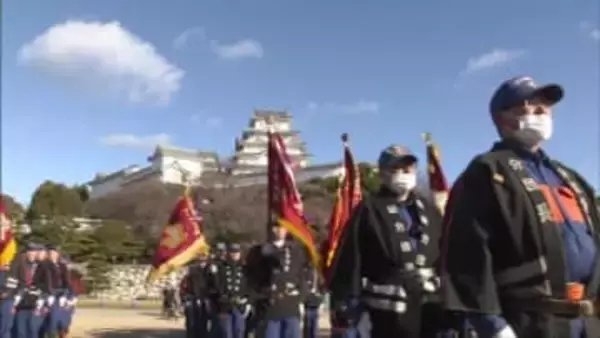 １年の安全誓う　姫路市消防局が新春恒例の出初式