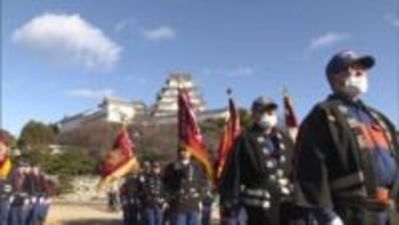 １年の安全誓う　姫路市消防局が新春恒例の出初式