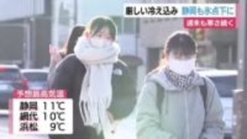 再び厳しい冷え込み　冬型の気圧配置と上空に流れ込んだ強い寒気の影響　静岡でも氷点下　週末も寒さ続く