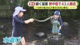 「「１日外で遊ぶなんて考えられない暑さ」 静岡県内は厳しい暑さ続く 熱中症の搬送者は43人に　滑り台も触っていられない暑さ」の画像1