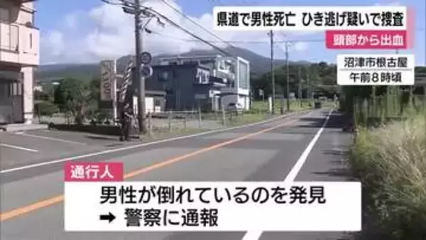 路上に倒れていた男性が病院で死亡　警察がひき逃げ事件として捜査　保育士の57歳の女逮捕　「人にぶつかった認識はない」容疑を否認　静岡県警・沼津署