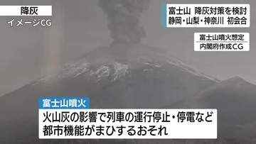 もし富士山が噴火したら…静岡・山梨・神奈川3県が対策ガイドライン策定へ初会合　「できるだけ建物の中で生活」などの方針確認