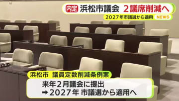 議員定数削減・浜松市議会は2027年度の市議選から2減へ　行政区再編で「1票の格差」の是正を