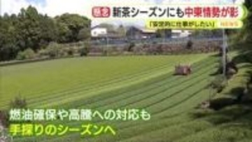 新茶シーズン到来も中東情勢が暗い影　「安定的に仕事をさせてもらえるのが一番」　燃油の確保や高騰への対応をめぐって手探りのシーズンに