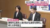 「静岡市が2030年に中高一貫校を設立へ　静岡市立高校と清水桜が丘高校を統合　少子化に伴い志願者数が減少」の画像1