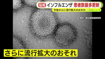 インフルエンザB型が静岡県内で猛威　患者数は今シーズン最多を更新…今後さらに感染拡大のおそれ