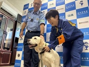 わずか1分で発見！警察犬“デカ”が行方不明女性をスピード捜索　台風が迫る中で雨の合間に出動　訓練者の田中さん「いい相棒です」