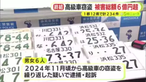 高級車の広域窃盗団に関する捜査が終結　被害総額は6億円超　1都12県で計234件　CANインベーダーを使用