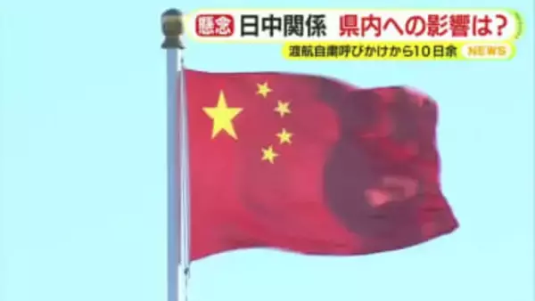 日本への渡航自粛の呼びかけから10日あまり　中国が反発を強める中で静岡県内への影響は？　「今のところ明るい見通しが立たず困っている」