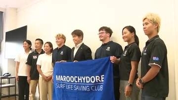 豪州ライフセーバーが下田市長を表敬訪問　海を越え交流27年　救助技術高め合う