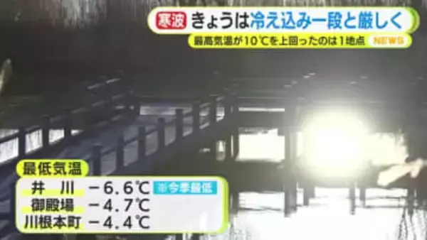 22日は冷え込み一段と厳しく　静岡県内で最高気温が10℃を上回ったのはわずか1地点　乾燥も続く