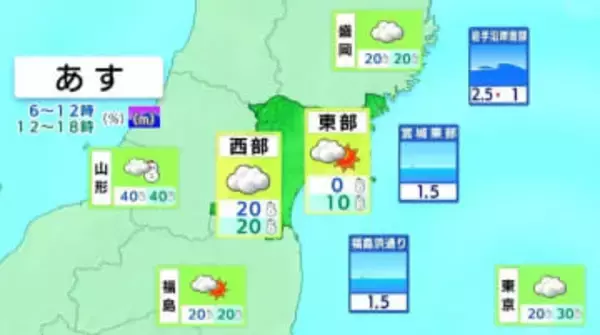 【土日宮城の天気】7日・8日は再び強い寒気流入 日中も厳しい寒さ tbc気象台