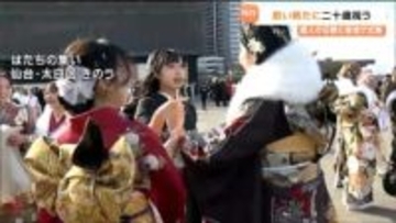 将来の夢や大人としての誓い新たに 各地で二十歳を祝う式典 宮城