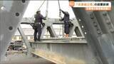 「災害時の緊急輸送路に活用　「応急組立橋」の設置訓練　宮城・多賀城市」の画像1