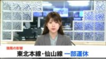 【JR在来線】東北本線・仙山線に運休　強風影響（午前6時15分時点）