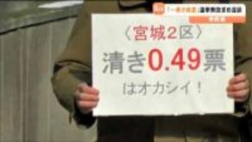 「2倍では甘い もう少し格差を減らすべき」衆議院選挙をめぐる”一票の格差”訴訟　選挙無効求め全国一斉提訴