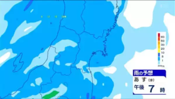 県内で今季一番の冷え込み　クリスマスイブは雨模様【24日雨雲シミュレーション】tbc気象台
