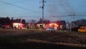 【速報】住宅にも火が燃え移ったか　敷地内の物置きからの出火で　宮城・栗原市