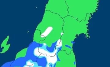 夕方以降に天気回復傾向【雨・雪雲シミュレーション】上空の寒気が抜けず寒さ続き最高気温10℃届かず 金曜は平地でも雪の恐れ　tbc気象台