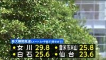 夕方まで暴風に警戒　在来線運休や減便も　宮城
