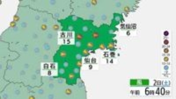【速報】仙台で7年ぶりに30メートル以上の最大瞬間風速を観測　栗原市駒ノ湯では観測史上1位の強風吹き荒れる