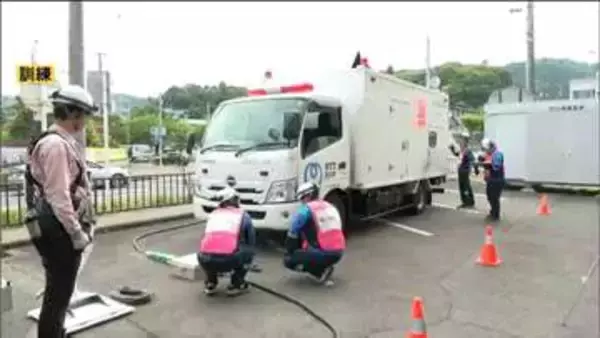 基地局使えなくなっても通信可能か　NTTグループが防災実動訓練　宮城・亘理町