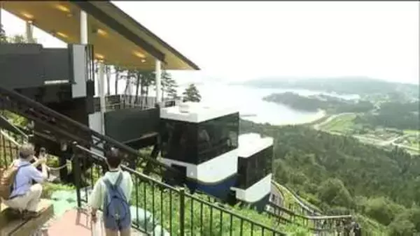 気仙沼市大島の「亀山モノレール」が好調な出足と市が評価　山頂にフォトスポットを設ける考えが示される　宮城