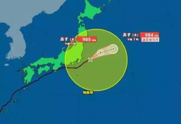 【台風情報】台風6号(チャンミー)が温帯低気圧へ変わる見込み　宮城県内は強風と高波に注意【台風進路図・3日午後5時】