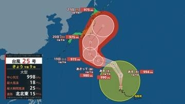 【台風情報】台風25号（ドゥージェン）が発生　シルバーウィークに接近のおそれも　今後の進路や雨は？【雨風シミュレーション】