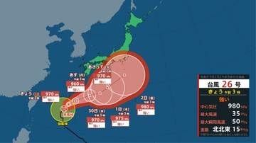 【台風情報】台風26号（スリゲ）強い勢力で沖縄本島に接近（27日午前3時現在）【雨風シミュレーション（26日～10月2日）】