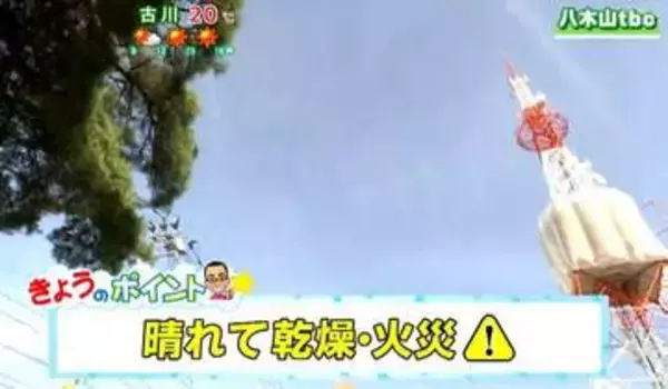 【24日・GW 宮城の天気】概ね晴れて空気の乾いた状態が続く・GWは前半が晴れで3日は雨予報【花粉飛散情報あり】tbc気象台