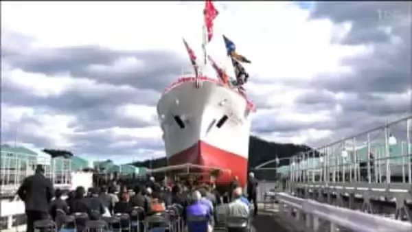 個室増と高速ネットで若手に配慮！新造の遠洋マグロ延縄漁船が進水式、6月に初航海へ　宮城・気仙沼市