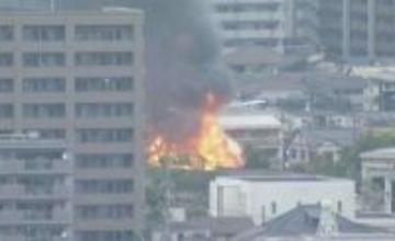 【速報】建物から激しく炎上「小屋が燃えて住宅に延焼しそう」　仙台・青葉区福沢町