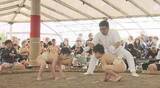 「時疾風関も応援　子どもたちの相撲大会で大相撲顔負けの取り組み　宮城・登米市」の画像1
