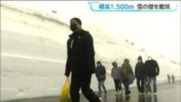 最高積雪は10ﾒｰﾄﾙ！標高1500ﾒｰﾄﾙ宮城･蔵王エコーライン「雪の壁」を散策
