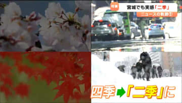 農家も「秋と春返してほしい」　宮城でも実感"二季"の一年　流行語大賞のトップ10入り　要因は温暖化で起こりやすくなった「偏西風の蛇行」とその向きに