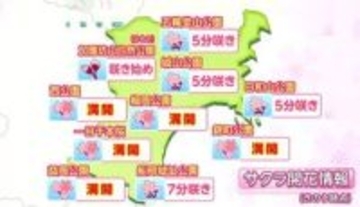 【8日宮城の天気】青空広がるも西風冷たく　最高気温・仙台16℃予想【花粉・桜開花情報掲載】東部中心に花粉大量飛散