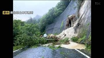 国道108号の大雨による通行止めが8月8日に解除される予定　※一部区間は片側交互通行となる　宮城・大崎市