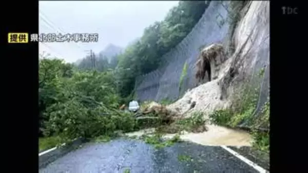 国道108号の大雨による通行止めが8月8日に解除される予定　※一部区間は片側交互通行となる　宮城・大崎市