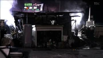 建築会社の作業小屋焼ける建物火災　宮城・大和町