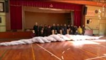 「百貫しめ縄」づくり重さ375キロの大しめ縄 厄年の男性らが３時間かけて完成 地元の神社に奉納へ　宮城・蔵王町