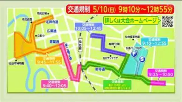 【交通規制】仙台国際ハーフマラソン2026