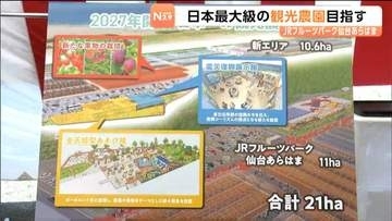 「JRフルーツパーク仙台あらはま」が2027年夏に現在の2倍の面積に拡張！工事は7月から始まり「果物の摘み取り体験」に3品目が新規追加も