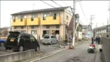アパートの一室焼ける　宮城・大崎市古川