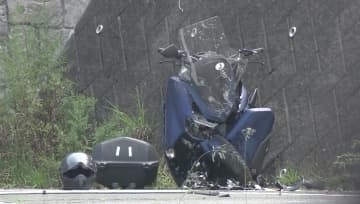 「同じ場所で二度と起こさないように」オートバイの死亡事故現場で速度違反の取り締まり　仙台