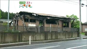 住宅と倉庫焼く火災　1人死亡　宮城・大和町