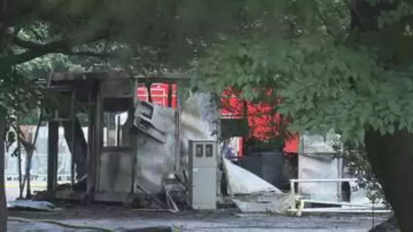 陸上自衛隊　朝霞駐屯地で火事　ごみ置き場が焼ける／埼玉県