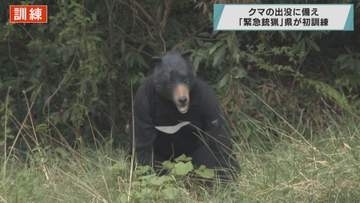 クマの出没に備え 「緊急銃猟」埼玉県が初訓練